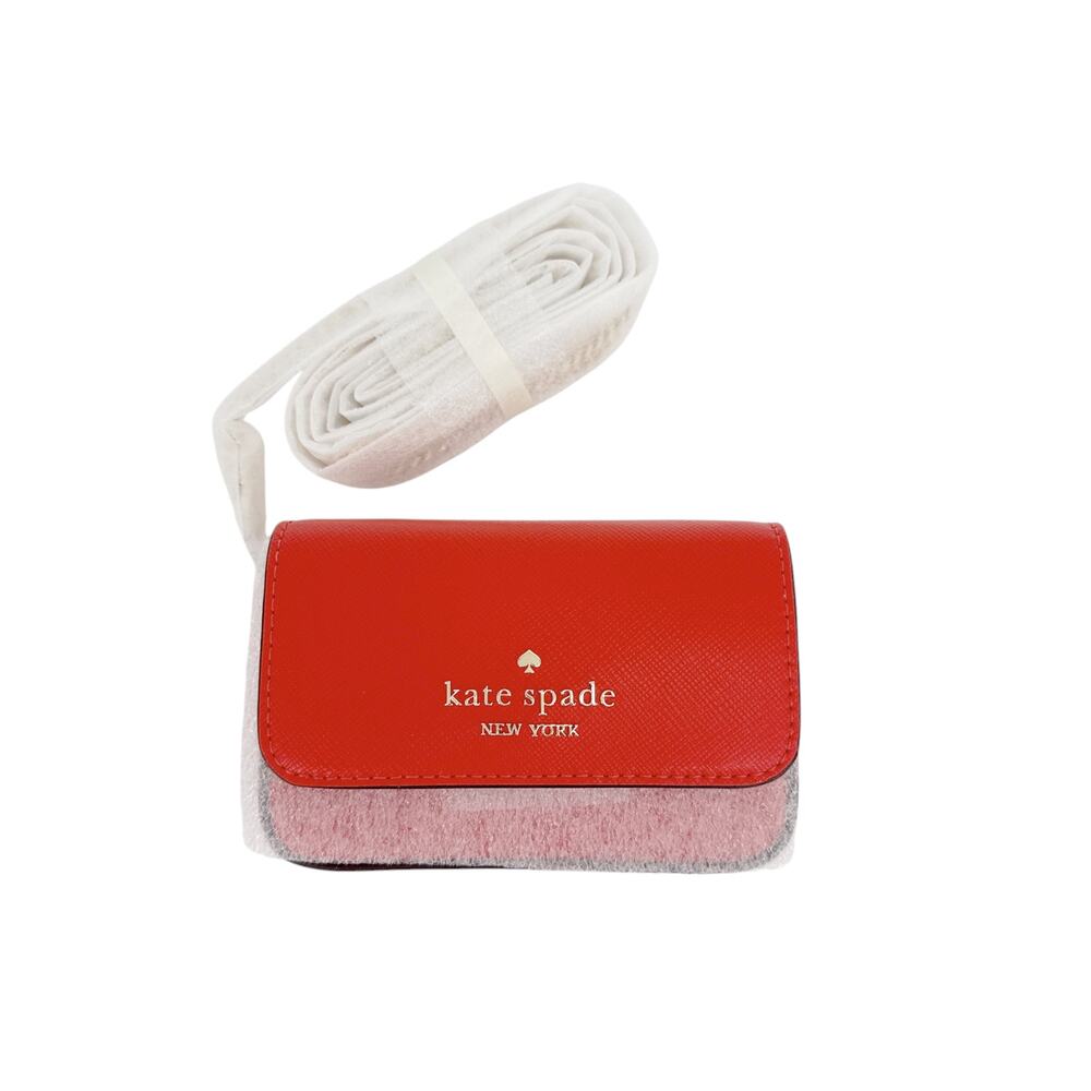 KATE SPADE New York Madison Card Case Crossbody in Tomato Slice